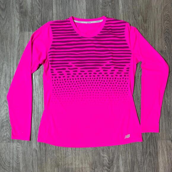 New Balance Long Sleeve Pink 19” pit to pit activewear women’s - Picture 1 of 6